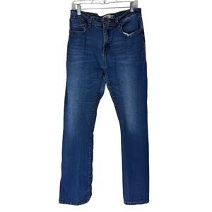 & Jeans Blue High Waist Flare Casual Denim Streetwear Casual Jeans Pants Size 44